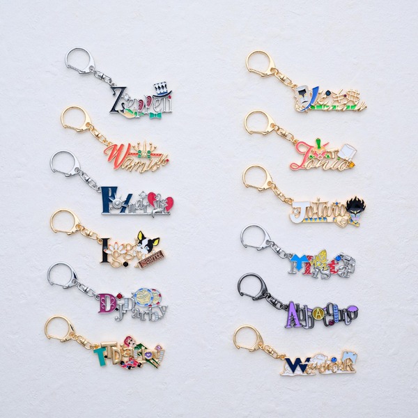 THE★JOJO WORLDモチーフキーホルダー(全12種)価格：各1,800円