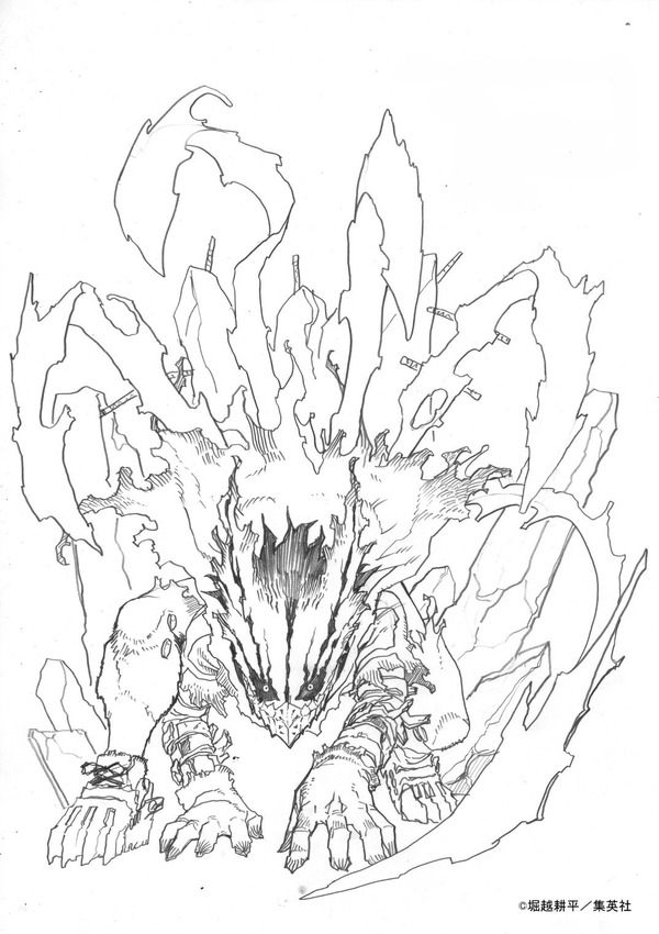 堀越による描きおろしラフスケッチ