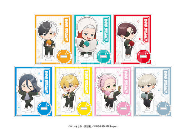『WIND BREAKER』 × ROUND1 コラボの新グッズ「トレーディングミニアクリルスタンド ROUND1ver.」（C）にいさとる・講談社／WIND BREAKER Project