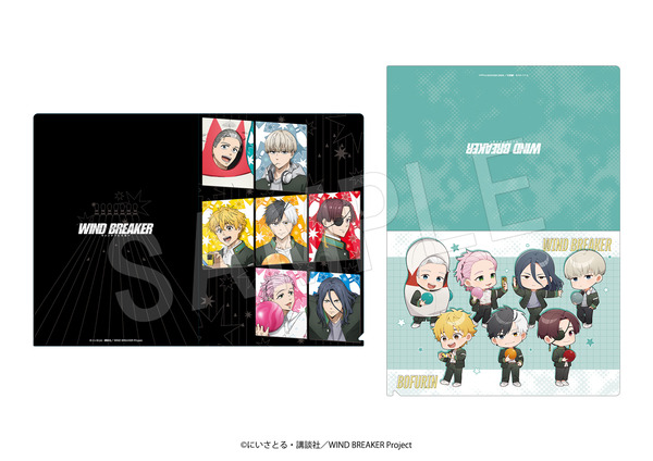 『WIND BREAKER』 × ROUND1 コラボの新グッズ「クリアファイルセット ROUND1ver.」（C）にいさとる・講談社／WIND BREAKER Project
