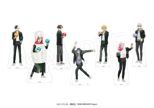 『WIND BREAKER』 × ROUND1 コラボのクレーンゲームプライズ景品「BIGアクリルスタンド ROUND1ver.」（C）にいさとる・講談社／WIND BREAKER Project