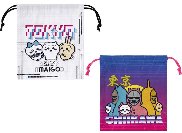 ちいかわらんど 新宿店オープン記念商品「トーキョー ちいかわ ほどよいサイズの巾着」（C）nagano / chiikawa committee