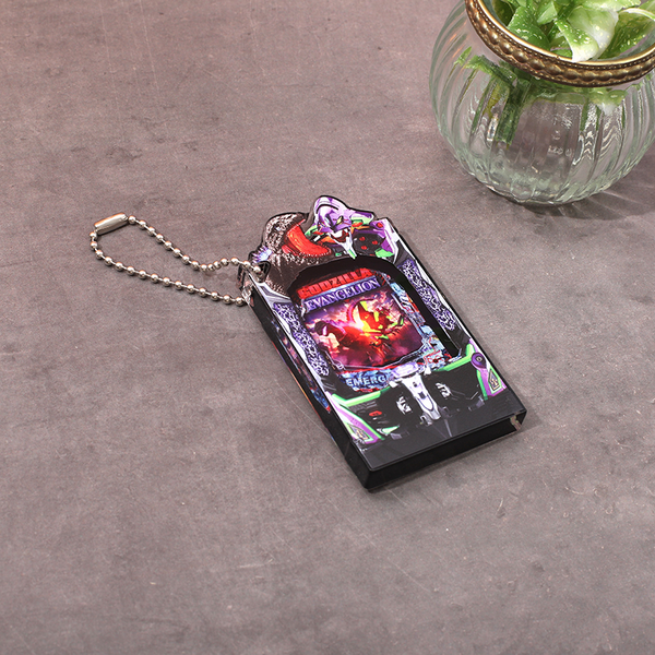 『Pゴジラ対エヴァンゲリオンセカンドインパクトG』グッズ「アクリルブロックキーホルダー」TM＆（C）TOHO CO., LTD.（C）カラー