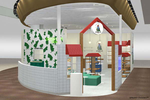 「ムーミンカフェ スタンド」越谷レイクタウンにオープン（C）Moomin Characters