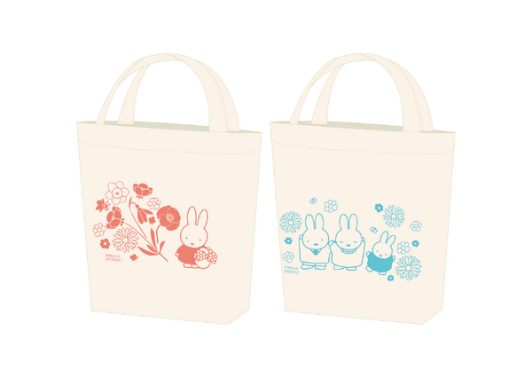 京王百貨店新宿店で開催「Flower Miffy POPUP SHOP」購入特典のミニトートバッ グIllustrations Dick Bruna（C）copyright Mercis bv,1953-2025　www.miffy.com（C）Benelic co.,LTD.