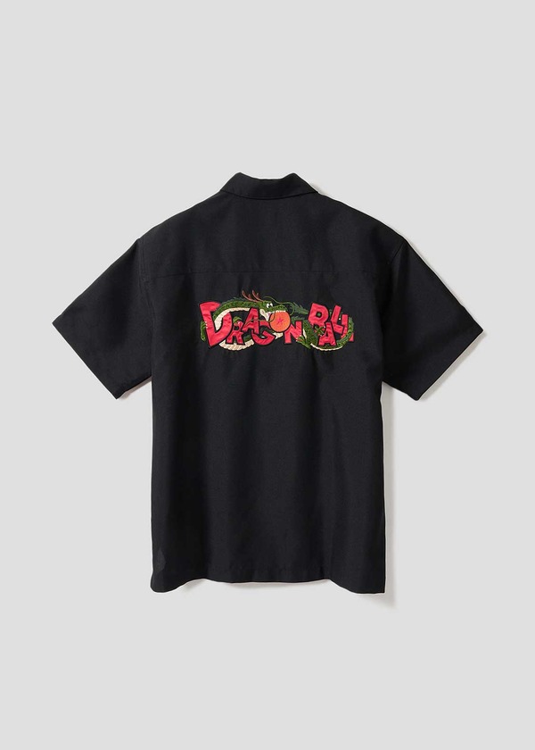 DRAGON BALL ロゴ｜ビッグシルエットポリトロ半袖シャツ