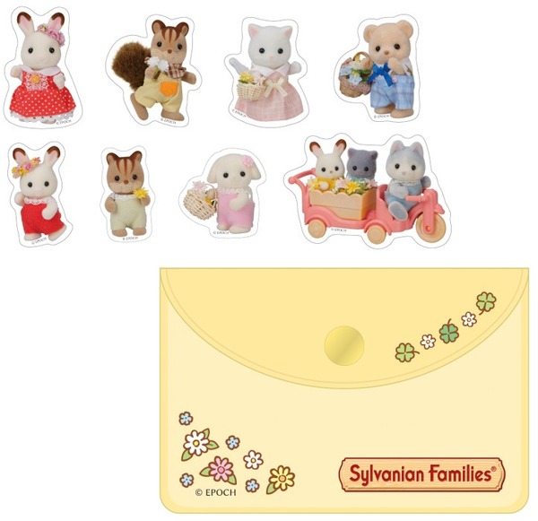 クリアポーチ付きフレークシール