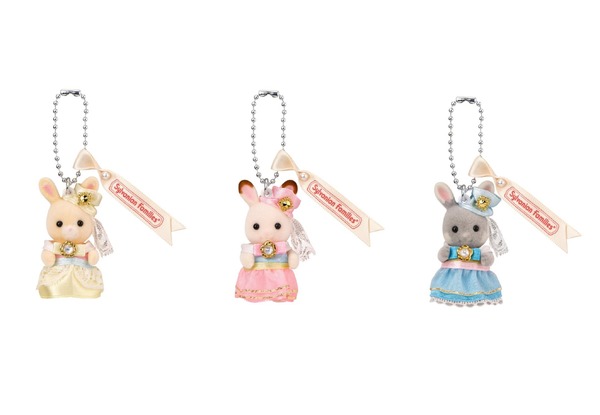 シルバニアファミリー展40th限定 シルバニアファミリーキーチェーン エクセレントドレスアップセット