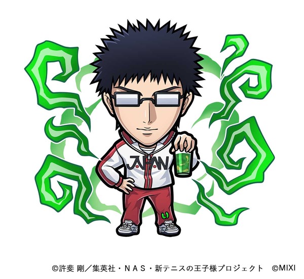 木属性 ★5　乾汁・乾 貞治（進化後）CV：津田健次郎