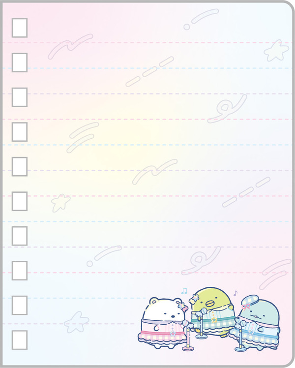 サンエックス「すみっコぐらし SPメモ（夢みるしっぽず・ピンク）」（C）2025 SAN-X CO., LTD. ALL RIGHTS RESERVED.