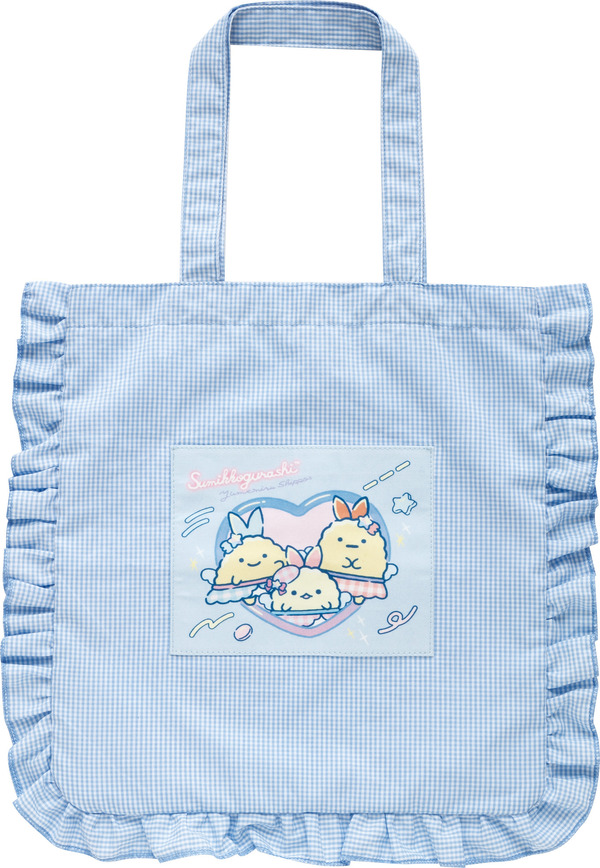 サンエックス「すみっコぐらし フリルトートバッグ（夢みるしっぽず）」（C）2025 SAN-X CO., LTD. ALL RIGHTS RESERVED.