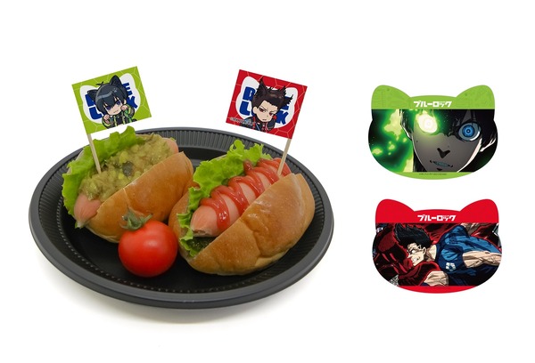 「ブルーロック in NAMJATOWN 2025 ～チャイにゃFes～」が開催。デザート＆フード「馬狼と潔のホットドック」（C）金城宗幸・ノ村優介・講談社／「ブルーロック」製作委員会（C）Bandai Namco Amusement Inc.