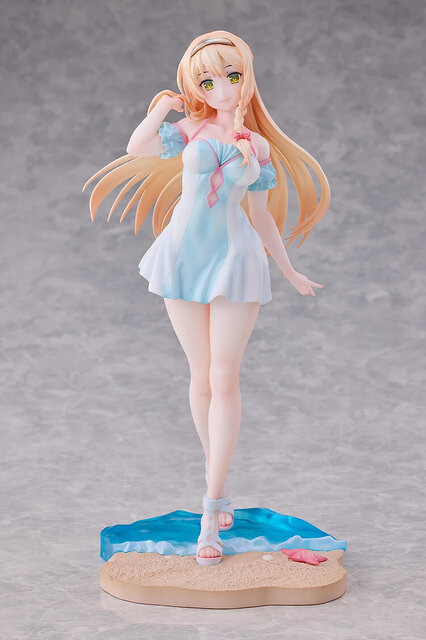 ムチムチ太ももがいっぱい！アニメ『ライザのアトリエ』よりライザ、クラウディア、リラが水着フィギュア化―3人の台座は組み合わせ可能