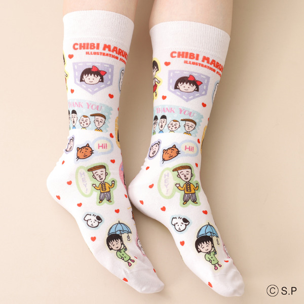 ちびまる子ちゃん プリントソックス
