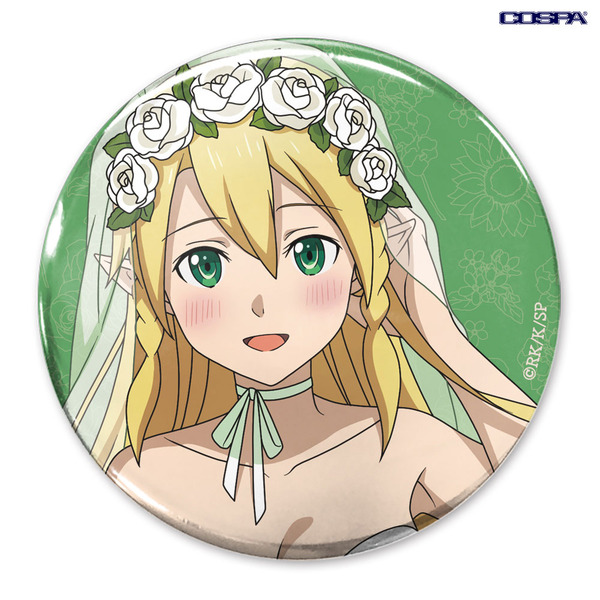 TVアニメ『ソードアート・オンライン』「描き下ろし リーファ 65mm缶バッジ ウェディングドレスVer.」（C）2020 川原 礫/KADOKAWA/SAO-P Project