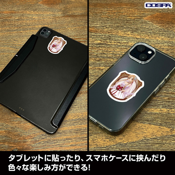 TVアニメ『ソードアート・オンライン』「描き下ろし アスナ ミニステッカーセット ウェディングドレスVer.」使用例イ（C）2020 川原 礫/KADOKAWA/SAO-P Project