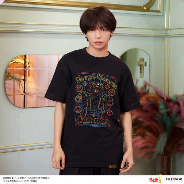 AIR TWOKYOがTVアニメ『らんま1/2』のグッズを販売。「ネオン中華Tシャツ 1（早乙女乱馬）」（C）高橋留美子・小学館／「らんま1/2」製作委員会