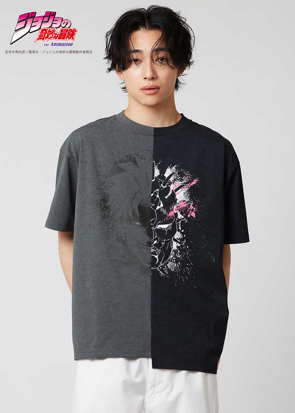 アニメ『ジョジョの奇妙な冒険』シリーズとグラニフがコラボ。「俺は人間をやめるぞ！｜ビッグシルエットTシャツ」（C）荒木飛呂彦／集英社・ジョジョの奇妙な冒険製作委員会