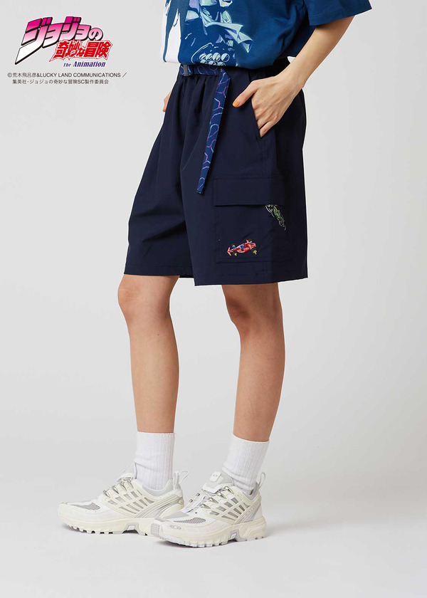 アニメ『ジョジョの奇妙な冒険』シリーズとグラニフがコラボ。「Exactly｜クライミングショートパンツ」（C）荒木飛呂彦&LUCKY LAND COMMUNICATIONS／集英社・ジョジョの奇妙な冒険SC製作委員会