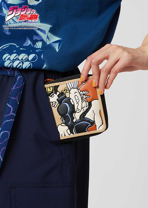 アニメ『ジョジョの奇妙な冒険』シリーズとグラニフがコラボ。「オインゴ・ボインゴ兄弟｜ジップウォレット」（C）荒木飛呂彦&LUCKY LAND COMMUNICATIONS／集英社・ジョジョの奇妙な冒険SC製作委員会