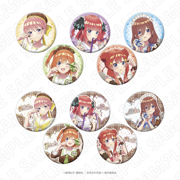 3 o'clock　五等分の花嫁＊ トレーディング缶バッジ（全10種）