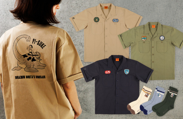 「大長編 ワッペンワークシャツ」価格：各8,580円（税込）