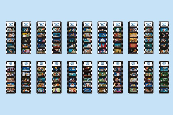 「映画45周年 映画ドラえもんフィルム風しおり」価格：各330円（税込）、セット（全22種）各7,260円（税込）