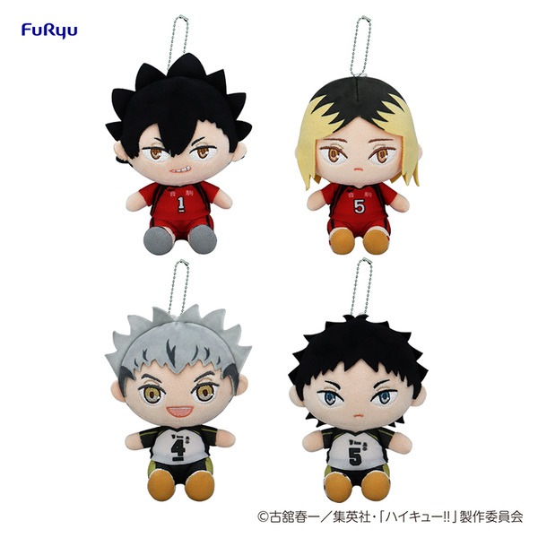 「フリューくじ アニメ『ハイキュー!!』ぬいもっち」が5月17日より発売。ダブルゲット賞：ぬいもっちマスコット -CDEF賞セット-（C）古舘春一／集英社・「ハイキュー!!」製作委員会
