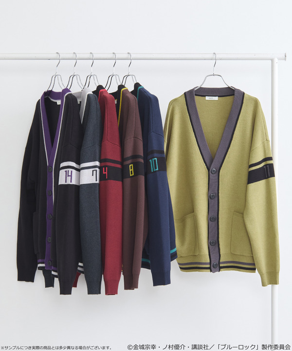 TVアニメ『ブルーロック』× earth music＆ecology Japan Label「ニットカーディガン」