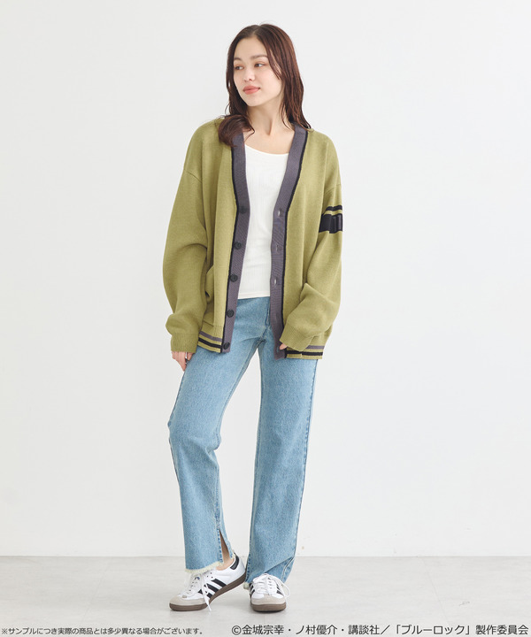 TVアニメ『ブルーロック』× earth music＆ecology Japan Label「ニットカーディガン 潔 世一 モデル＜グリーン＞」