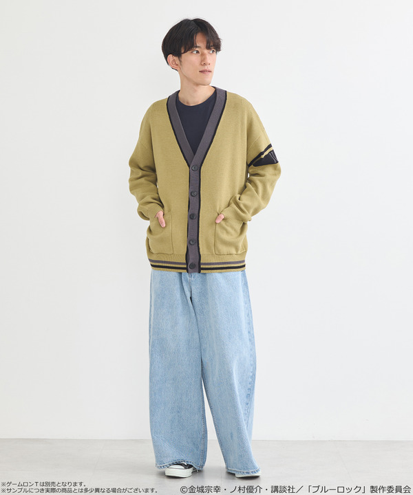 TVアニメ『ブルーロック』× earth music＆ecology Japan Label「ニットカーディガン 潔 世一 モデル＜グリーン＞」