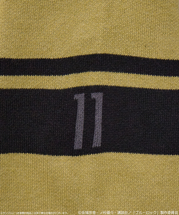 TVアニメ『ブルーロック』× earth music＆ecology Japan Label「ニットカーディガン 潔 世一 モデル＜グリーン＞」