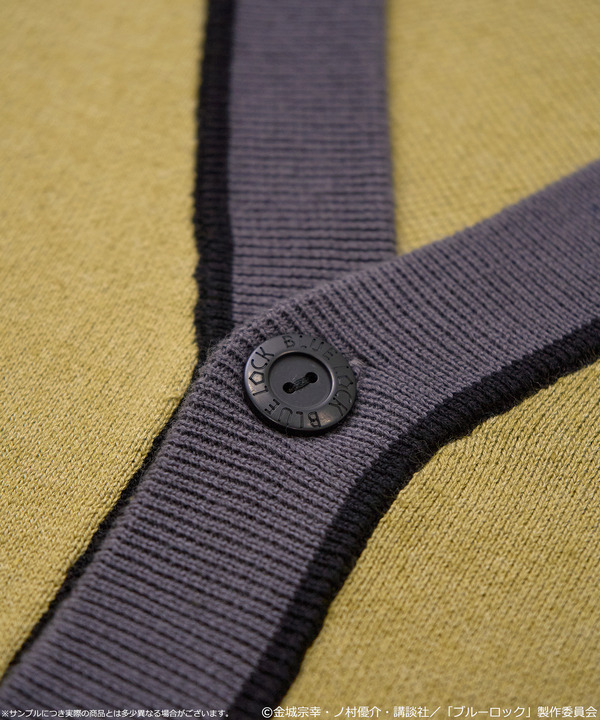 TVアニメ『ブルーロック』× earth music＆ecology Japan Label「ニットカーディガン 潔 世一 モデル＜グリーン＞」