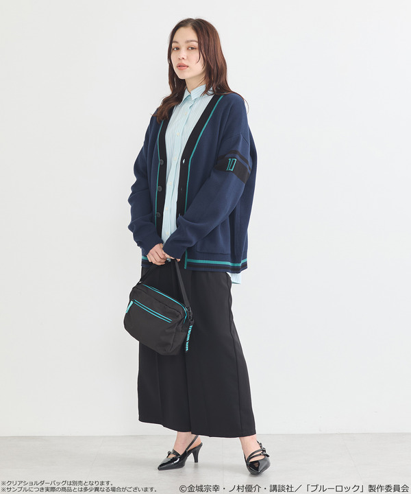 TVアニメ『ブルーロック』× earth music＆ecology Japan Label「ニットカーディガン 糸師 凛 モデル＜ターコイズブルー＞」