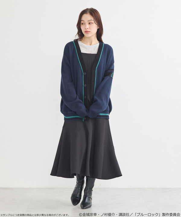 TVアニメ『ブルーロック』× earth music＆ecology Japan Label「ニットカーディガン 糸師 凛 モデル＜ターコイズブルー＞」