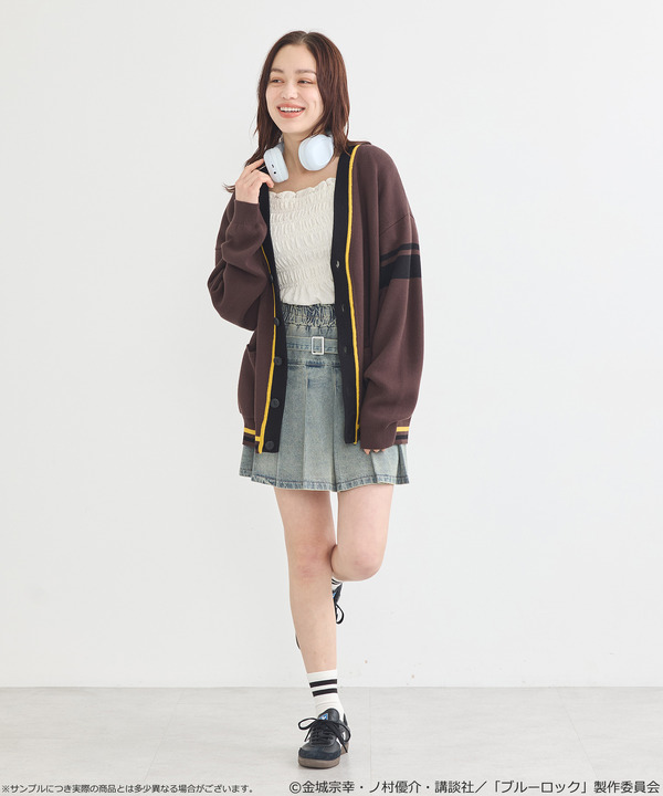 TVアニメ『ブルーロック』× earth music＆ecology Japan Label「ニットカーディガン 蜂楽 廻 モデル＜イエロー＞」