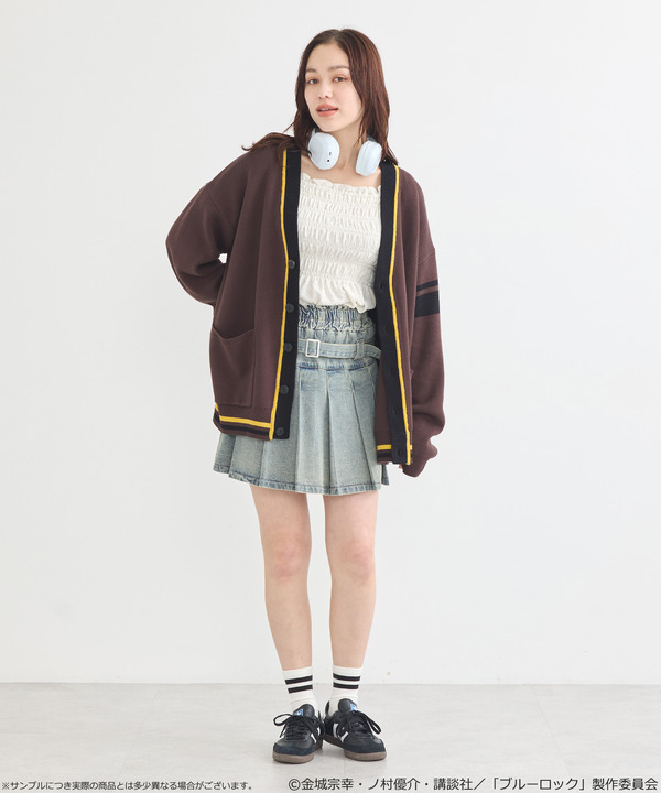 TVアニメ『ブルーロック』× earth music＆ecology Japan Label「ニットカーディガン 蜂楽 廻 モデル＜イエロー＞」