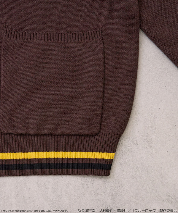 TVアニメ『ブルーロック』× earth music＆ecology Japan Label「ニットカーディガン 蜂楽 廻 モデル＜イエロー＞」
