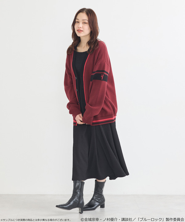 TVアニメ『ブルーロック』× earth music＆ecology Japan Label「ニットカーディガン 千切 豹馬 モデル＜ピンク＞」