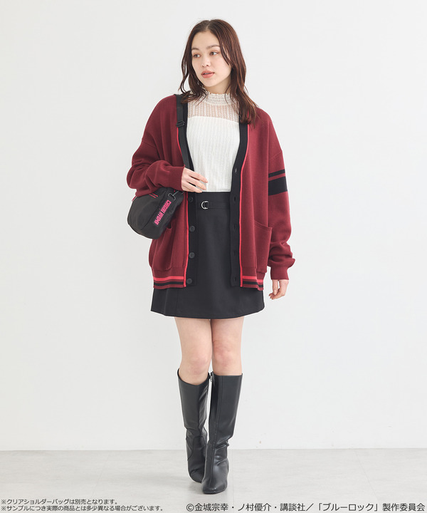 TVアニメ『ブルーロック』× earth music＆ecology Japan Label「ニットカーディガン 千切 豹馬 モデル＜ピンク＞」