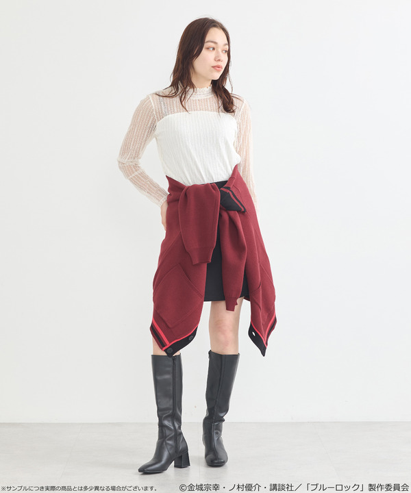 TVアニメ『ブルーロック』× earth music＆ecology Japan Label「ニットカーディガン 千切 豹馬 モデル＜ピンク＞」