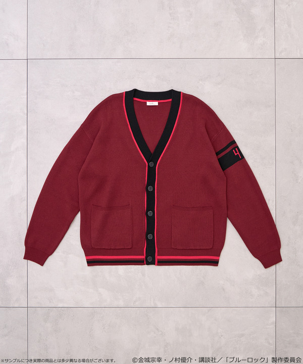 TVアニメ『ブルーロック』× earth music＆ecology Japan Label「ニットカーディガン 千切 豹馬 モデル＜ピンク＞」