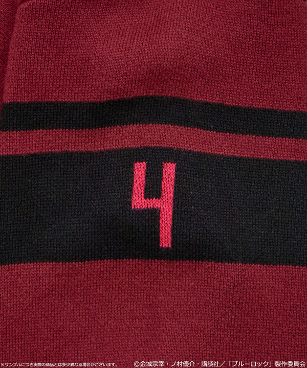 TVアニメ『ブルーロック』× earth music＆ecology Japan Label「ニットカーディガン 千切 豹馬 モデル＜ピンク＞」