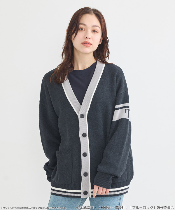 TVアニメ『ブルーロック』× earth music＆ecology Japan Label「ニットカーディガン 凪 誠士郎 モデル＜ブラック＞」