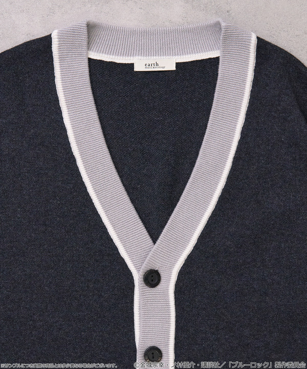 TVアニメ『ブルーロック』× earth music＆ecology Japan Label「ニットカーディガン 凪 誠士郎 モデル＜ブラック＞」