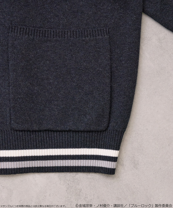TVアニメ『ブルーロック』× earth music＆ecology Japan Label「ニットカーディガン 凪 誠士郎 モデル＜ブラック＞」