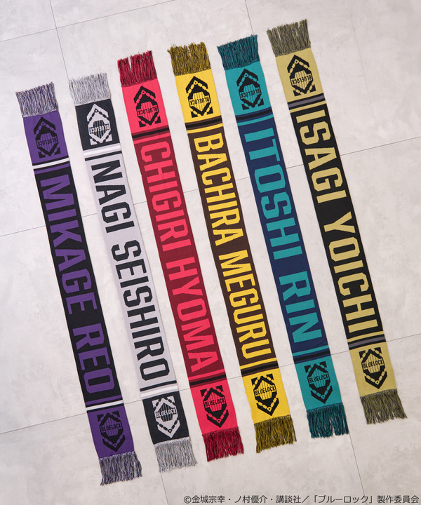 TVアニメ『ブルーロック』× earth music＆ecology Japan Label「サッカーマフラー」