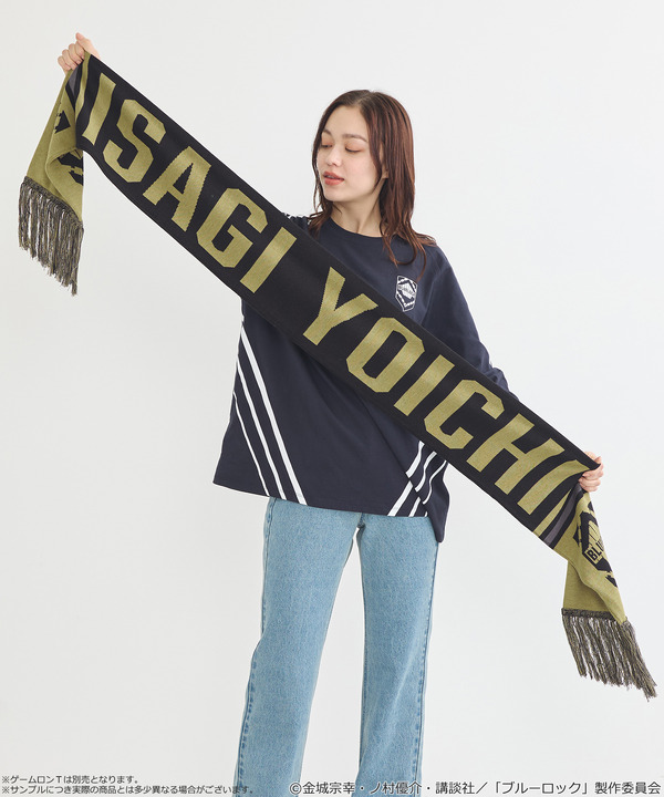 TVアニメ『ブルーロック』× earth music＆ecology Japan Label「サッカーマフラー 潔 世一 モデル＜グリーン＞」