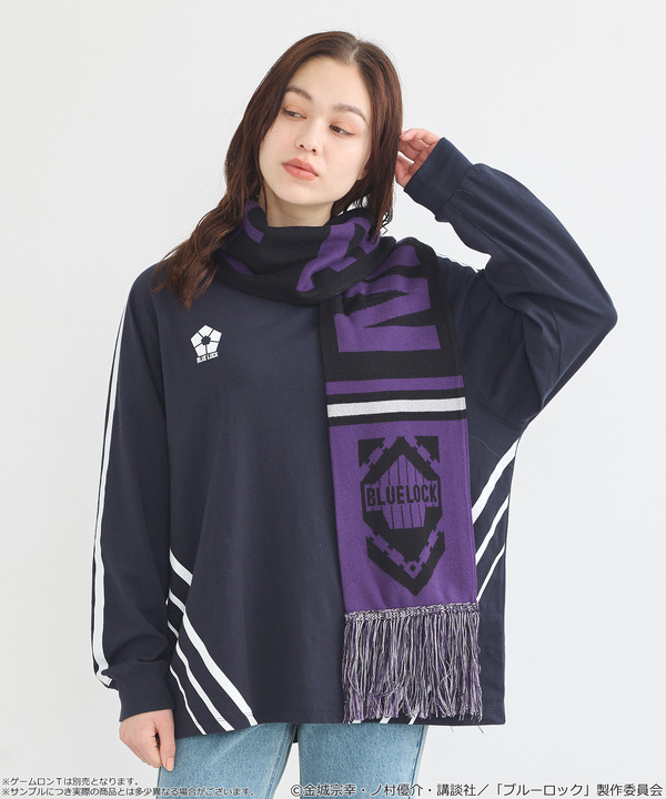 TVアニメ『ブルーロック』× earth music＆ecology Japan Label「サッカーマフラー 御影 玲王 モデル＜パープル＞」