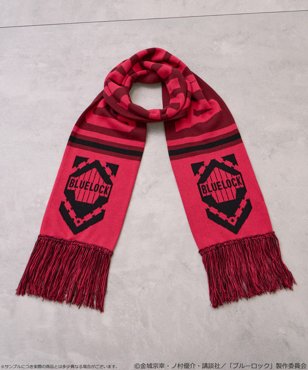 TVアニメ『ブルーロック』× earth music＆ecology Japan Label「サッカーマフラー 千切 豹馬 モデル＜ピンク＞」